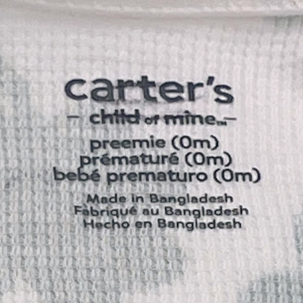 😎LAST CHANCE! $5/OR OFFERS CONSIDERED!💋 Cutest Carter’s Premie Sleeper - Picture 5 of 5